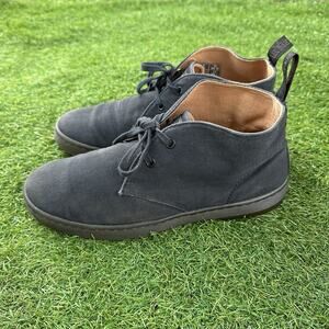 Dr Doc Martens Mayport Chukka Canvas Desert Boot Mens Size US 10 Black‎ Lace Up